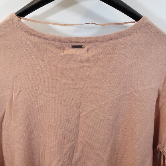 PRANA Madeline Sweater Size M NEW Champagne MSRP $79 Pink Peach Crochet - Picture 7 of 8